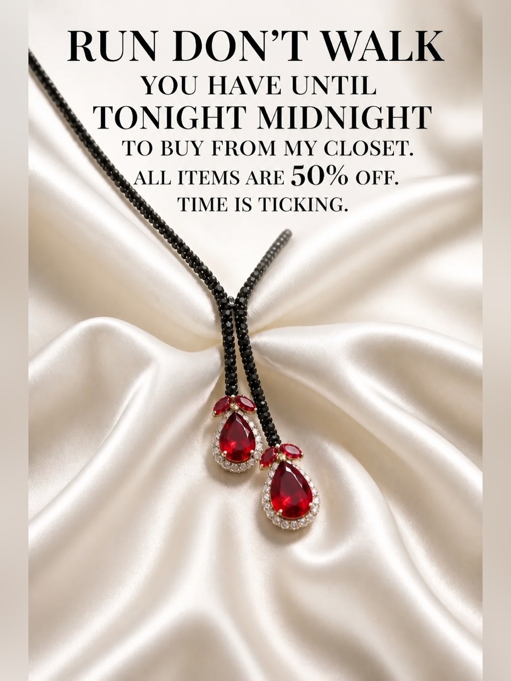 50% OFF EVERYTHING TILL TONIGHT MIDNIGHT!!!!